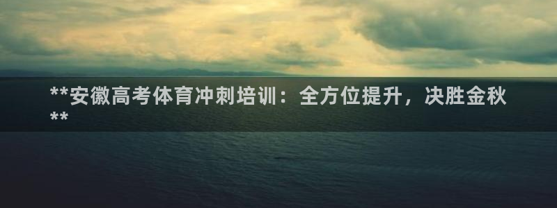 极悦平台和蓝狮平台区别：**安徽高考体育冲刺培训：全