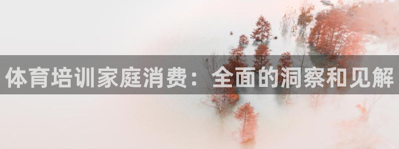 极悦平台使用教程图片：体育培训家庭消费：全面的洞察和
