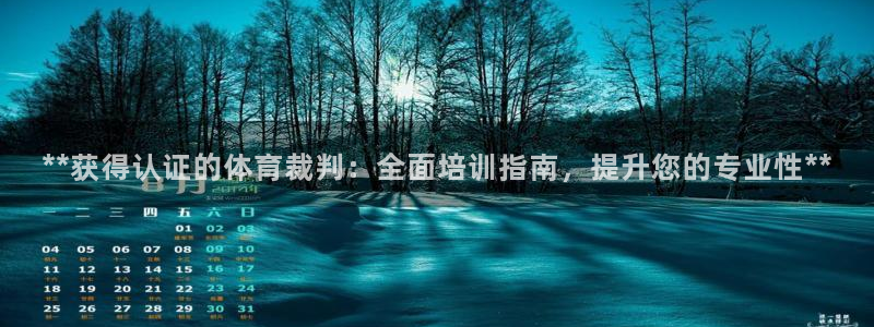 极悦娱乐代理怎么样啊：**获得认证的体育裁判：全面培