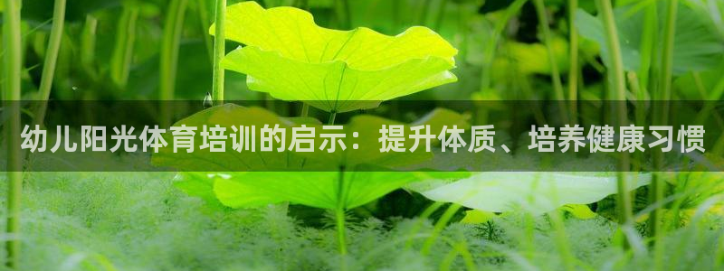 极悦娱乐官方网站入口：幼儿阳光体育培训的启示：提升体