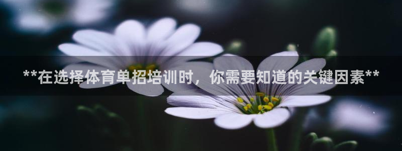 极悦平台城7O777：**在选择体育单招培训时，你需